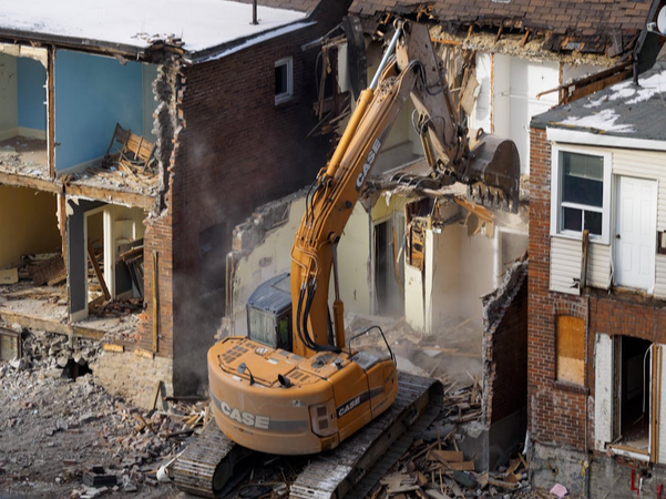 residences being demolished